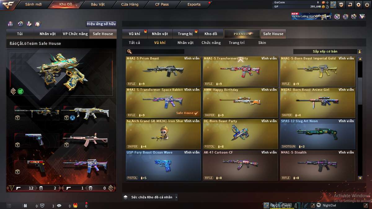 shop acc cf uy tin gia re